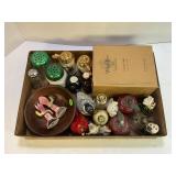 SALT AND PEPPER SHAKERS, WILL TREE FIGURINE AND