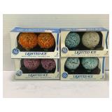GE LIGHTED ICE VINTAGE CHRISTMAS BULBS IN ORIGINAL