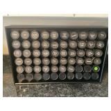 ALL SPICE 60 COUNT GLASS SPICE JAR ORGANIZER - 25"