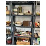 PLASTIC SHELVING UNIT WITH CONTENTS - REALISTIC