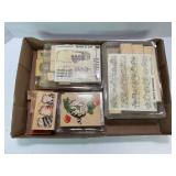 LARGE LOT OF ASSORTED STAMPS - CATS, SNOWMEN &