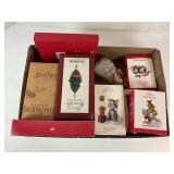 JIM SHORE, HALLMARK AND LENOX CHRISTMAS ORNAMENTS
