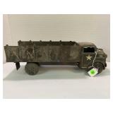 VINTAGE MARX LUMAR STEEL PRESSED US ARMY TRANSPORT