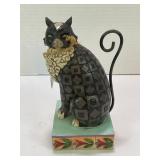 JIM SHORE HEARTWOOD CREEK "LUCKY" CAT FIGURINE -7"