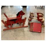 THE WONDER HORSE AND VINTAGE CHILDS ROLL AROUND