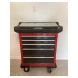 CRAFTSMAN ROLL AROUND 6 DRAWER WORK STATION WITH
