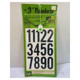 HY-KO 3' NUMBERS - NEW IN PACKAGE