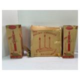TIMCO VINTAGE CHRISTMAS ELECTRIC CANDLES IN