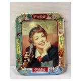 1950'S COCA-COLA METAL SERVING TRAY - 13 1/4' X 10