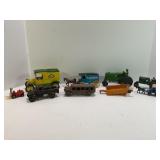 LARGE LOT OF DIME BANKS, CAST IRON TOYS & MORE