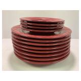 LONGABERGER WOVEN TRADITIONS PAPRIKA RED DINNER