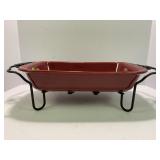 LONGABERGER WOVEN TRADITIONS PAPRIKA RED CASSEROLE