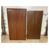 LOT OF 2 STEEL GARAGE CABINETS - 35' X 20' X 68' &