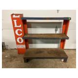 DELCO DEALER BATTERY STAND - INCOMPLETE -35' X 14'