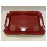 LONGABERGER WOVEN TRADITIONS PAPRIKA RED HANDLED