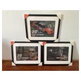 LOT OF 3 TONY STEWART FRAMED AND MATTED IMAGES IN