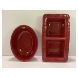 LONGABERGER WOVEN TRADITIONS PAPRIKA RED DIVIDED