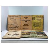 MINNEAPOLIS-MOLINE VINTAGE OPERATORING MANUALS