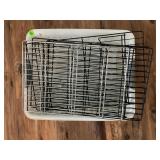 LOT OF 4 COOLING RACKS WITH GLASS CANISTER SET AND