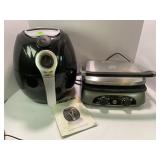 GE ELECTRIC GRIDDLE AND GOWISE AIR FRYER