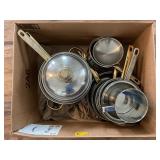 LARGE LOT OF ASSORTED POTS AND PANS