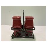 LONGABERGER WOVEN TRADITIONS PAPRIKA RED SALT &