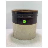 1 GALLON PRIMITIVE STONEWARE CROCK