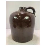 2 GALLON PRIMITIVE STONEWARE CROCK WHISKEY JUG