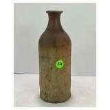 PRIMITIVE STONEWARE CROCK BOTTLE - 8 3/4" TALL