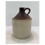 1/2 GALLON PRIMITIVE STONEWARE CROCK WHISKEY JUG