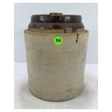 2 GALLON PRIMITIVE STONEWARE CROCK CANNING JAR