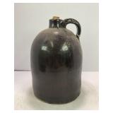 1 GALLON PRIMITIVE STONEWARE CROCK WHISKEY JUG
