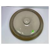 #8 PRIMITIVE STONEWARE CROCK LID