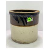 1 GALLON PRIMITIVE STONEWARE CROCK
