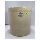3 GALLON CROWN PRIMITIVE STONEWARE CROCK