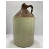 3 GALLON PRIMITIVE STONEWARE CROCK WHISKEY JUG