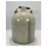 1 GALLON PRIMITIVE STONEWARE CROCK WHISKEY JUG