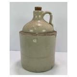 1 GALLON PRIMITIVE STONEWARE CROCK WHISKEY JUG