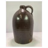 2 GALLON PRIMITIVE STONEWARE CROCK WHISKEY JUG