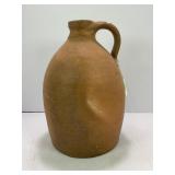 1 GALLON PRIMITIVE STONEWARE CROCK WHISKEY JUG
