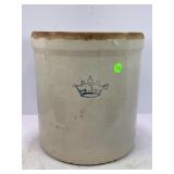 3 GALLON CROWN PRIMITIVE STONEWARE CROCK