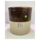 3 GALLON MCCOY PRIMITIVE STONEWARE CROCK