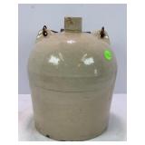 1 GALLON PRIMITIVE STONEWARE CROCK WHISKEY JUG