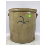 4 GALLON PRIMITIVE STONEWARE CROCK
