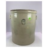 6 GALLON PRIMITIVE STONEWARE CROCK