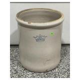 10 GALLON CROWN PRIMITIVE STONEWARE CROCK