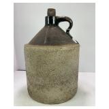 2 GALLON PRIMITIVE STONEWARE CROCK WHISKEY JUG