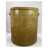6 GALLON PRIMITIVE STONEWARE CROCK