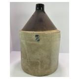 2 GALLON PRIMITIVE STONEWARE CROCK WHISKEY JUG