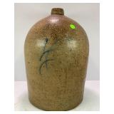 4 GALLON PRIMITIVE STONEWARE CROCK WHISKEY JUG